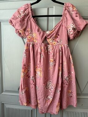 Altar'd State Puff Sleeve Babydoll Dress